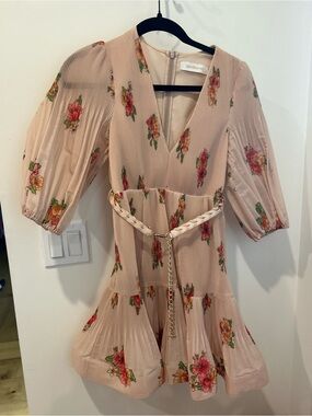zimmermann halliday plunge mini dress Zimmermann Halliday Plunge Mini Dress